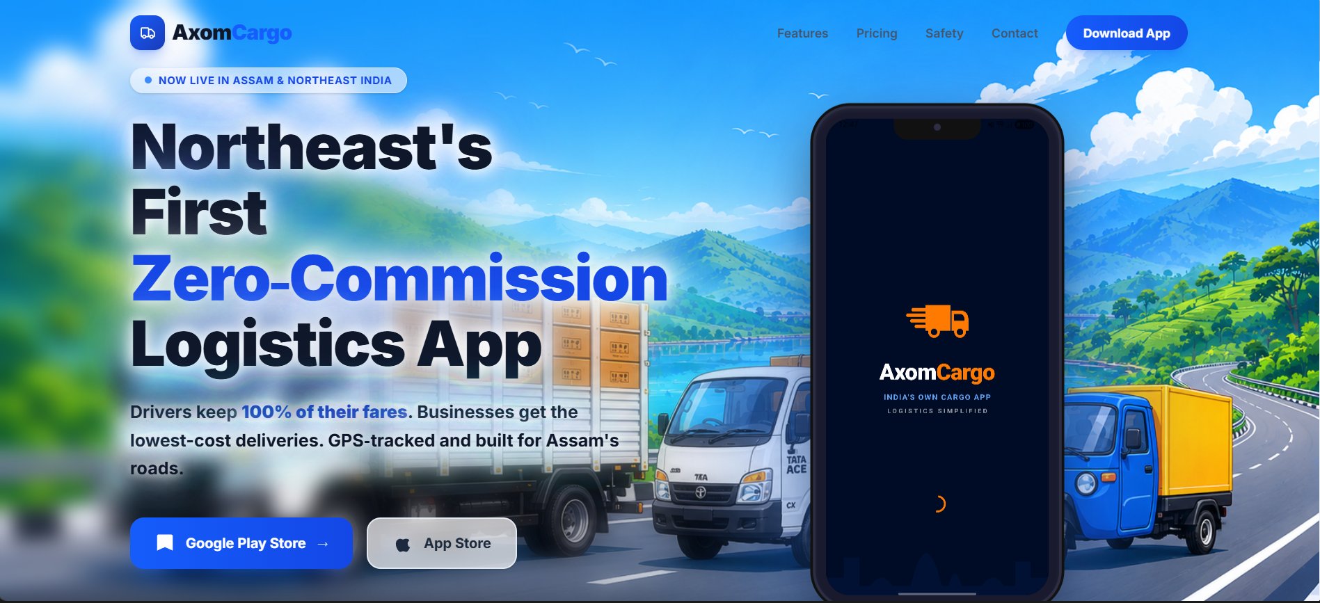 AxomCargo - Logistics Platform Screenshot